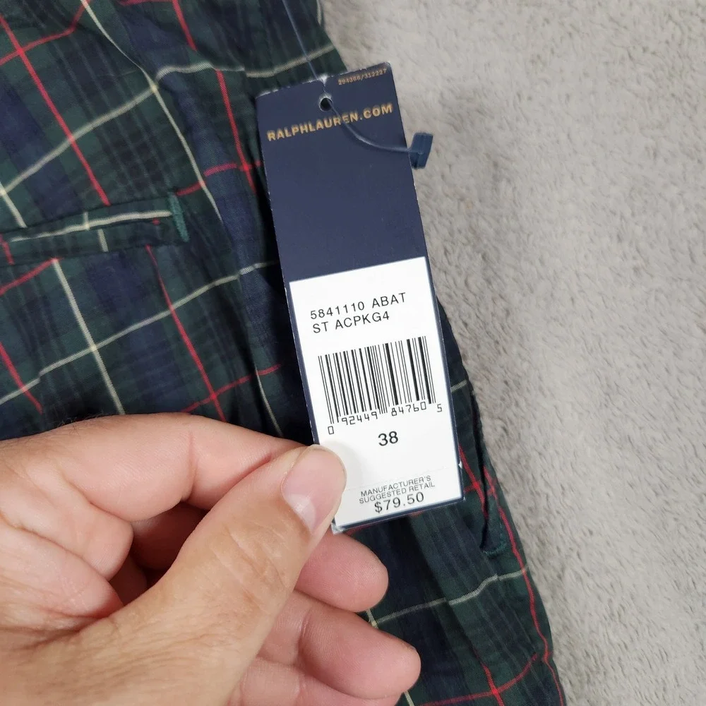 Polo Ralph Lauren Bleecker Cotton Shorts Mens Size 38 MacKenzie Tartan Plaid NWT